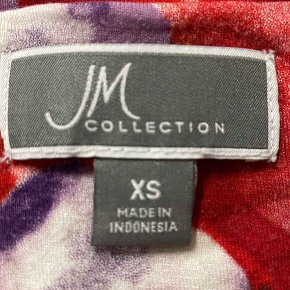 Jm COLLECTION Women’s 3/4 length sleeve top size XS - Picture 5 of 6